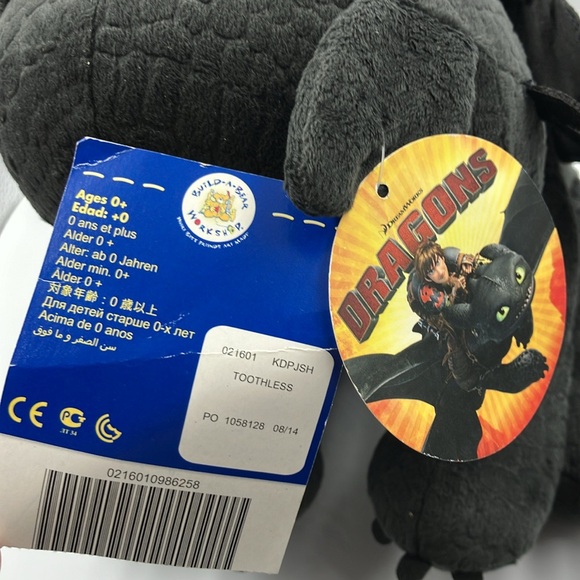 Toothless Build-A-Bear HTTYD 2014 with box NWT - Picture 6 of 8